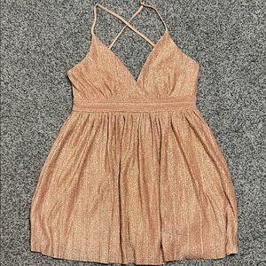 Trixxi Women’s Rose Gold Dress NWOT